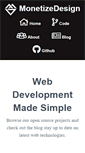 Mobile Screenshot of monetizedesign.com